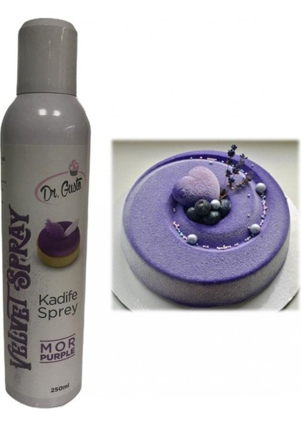 Kadife Sprey Gıda Boyası Mor 250 ml