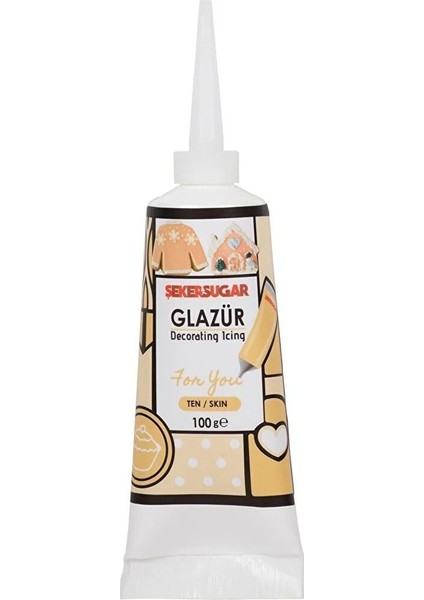 Süsleme Glazürü Ten Renk 100 gr