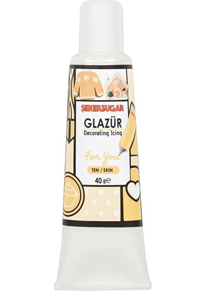 Süsleme Glazürü Ten Renk 40 gr