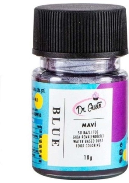 Su Bazlı Mavi Toz Gıda Boyası 10 gr fiyatları