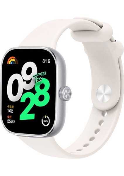 Mi Band 8 Pro Uyumlu Kordon Silikon Spor Geçmeli Zore KRD-109 Kayış, Starlight