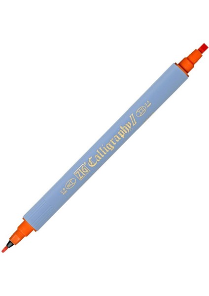 Kaligrafi Kalemi Çift Uçlu 2mm + 3 5mm TC 3100 070 Orange