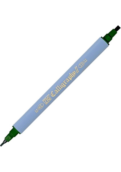 Kaligrafi Kalemi Çift Uçlu 2mm + 3 5mm TC 3100 050 Green