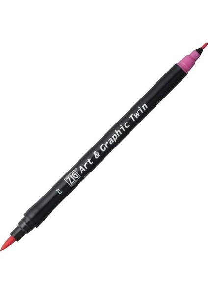 Art&graphic Twin Çift Uçlu Keçe Grafik Kalemi 20 Pink