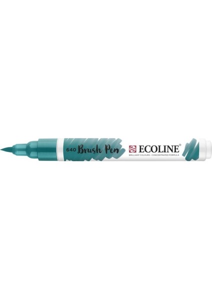 Ecoline Brush Pen Fırça Uçlu Kalem 640 Bluish Green