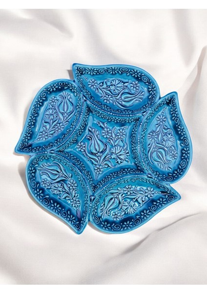 Çerezlik,Kahvaltılık Setleri,3'Lü Ve 6'Lı Seramik Kabartma Desenli 2 Farklı Renk Seçeneği Ile... fiyatları