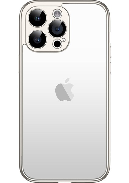 Apple iPhone 15 Pro Max Uyumlu Kılıf Kamera Korumalı Bontez Bumper, Titanyum