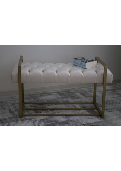 Gold Metal Ayaklı Puf Bench, Antre Önü Bench, Puf Koltuk, modelleri