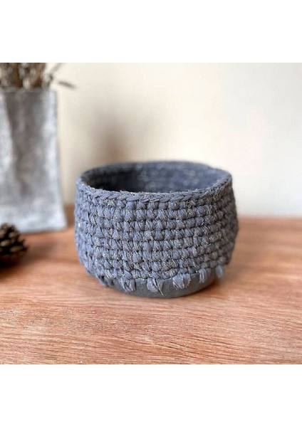 El Yapımı Papier Mache Dekoratif Örgü Sepet fiyatları