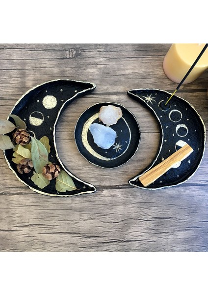 Papier Mache Dekoratif Ay Tabak modelleri