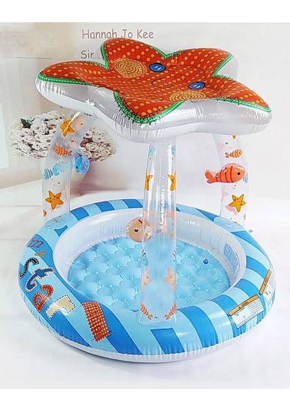 1+ Yaş Şişme Havuz Tenteli Yumuşak Şişme Tabanlı 1-3 Yaş / Intex 57428 Lil'star Shade Baby Pool Tur fiyatları