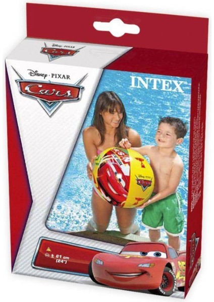 Beyaz 61 cm Disney Cars Lisanslı Deniz Topu (Intex 58053) / fiyatları