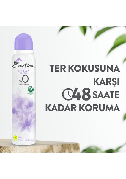 Detox Floral Kadın Deodorant 6 x 200 ml