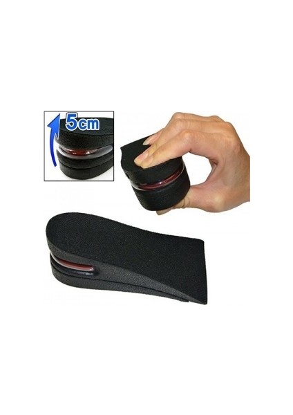 Main Shop 5 cm Hava Yastıklı Boy Uzatıcı Tabanlık Uzatan Topuk Yükseltici
