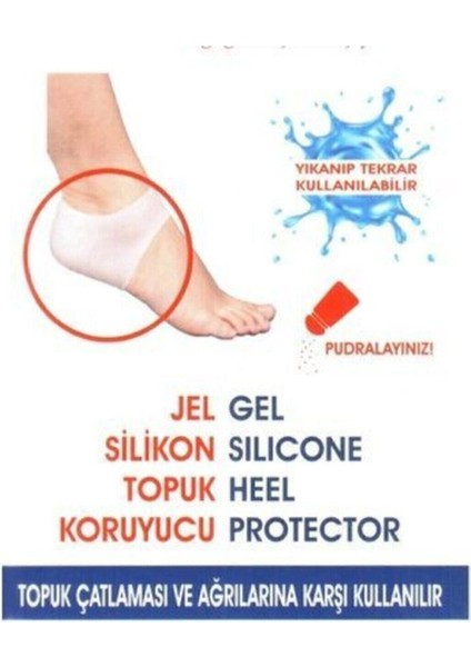 Main Shop Silikon Topuk Gömleği Dikeni Bunyon Çatlak Koruyucu Bandaj Ortopedik Ayak Destek Çorabı indirimleri