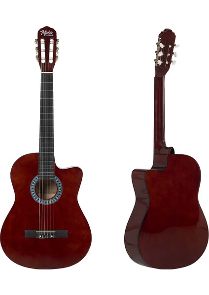 CG-390BR-XBAG Klasik Gitar 4/4 Sap Ayarlı Kesik Kasa (Çanta Tuner Askı Capo Metod Pena)