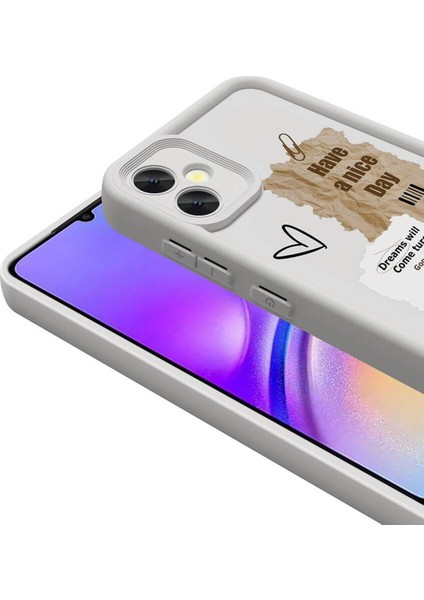 Samsung Galaxy A05 Kılıf Kamera Korumalı Yumuşak Kenarlı Coffee Lansman Kapak