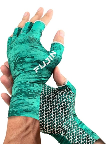 Pro Angler Summer Gloves Green