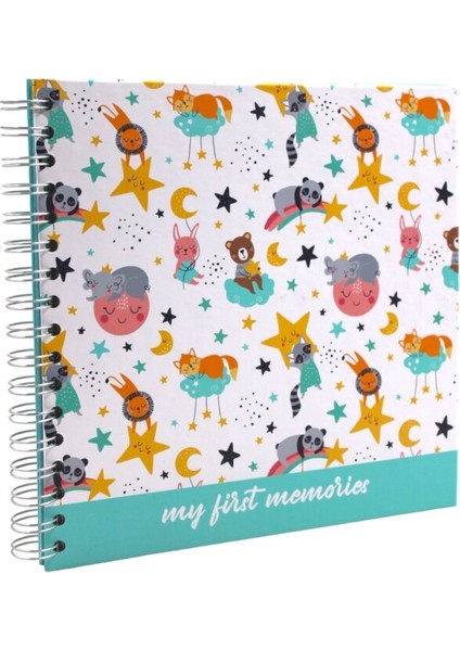 Spiralli Bebek Defteri Sevimli Hayvanlar 22,5 x 22,5 cm fiyatları