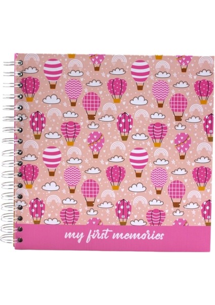 Spiralli Bebek Defteri Uçan Balon 22,5 x 22,5 cm