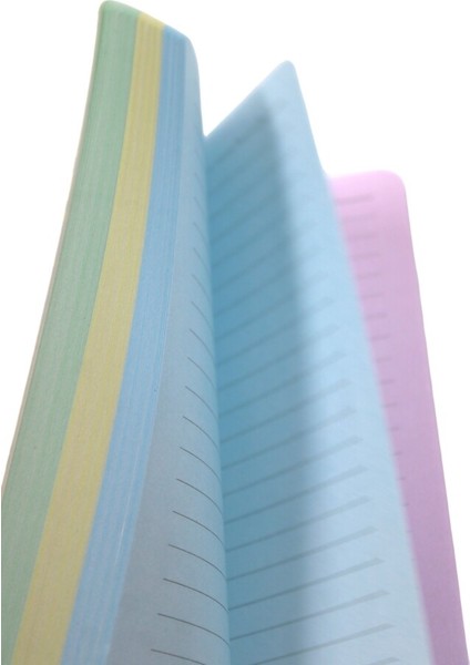 128 Yaprak Çizgili Zemin Renkli Defter Renkli Daireler 15 x 21 cm fırsatları