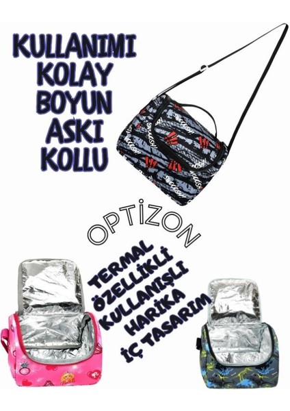 Araba Desenli Üçlü Erkek Çocuk Ilkokul Okul Çantası + Termal Beslenme Çantası + Kalemlik fırsatları