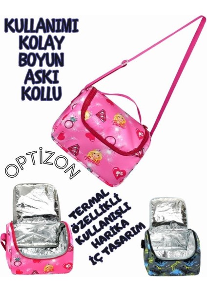 Barbıe Desenli Üçlü Erkek Çocuk Ilkokul Okul Çantası + Termal Beslenme Çantası + Kalemlik fiyatları