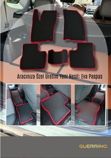 Nissan Qashqai 2013-2021ARASI Araca Özel Yeni Nesil Eva Mat Oto Paspas Havuzlu Eva Araba Paspası