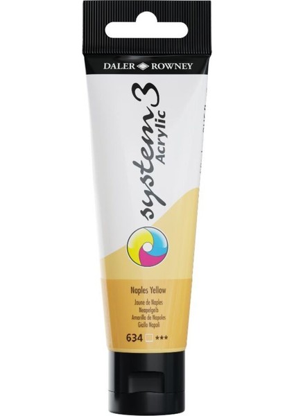 Naples Yellow System 3 Akrilik Boya 150ML 634