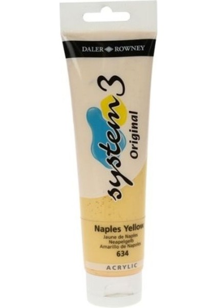 Naples Yellow System 3 Akrilik Boya 150ML 634 fiyatları