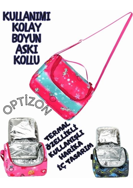 Elsa Prıncess Desenli Üçlü Erkek Çocuk Ilkokul Okul Çantası + Termal Beslenme Çantası + Kalemlik fırsatları