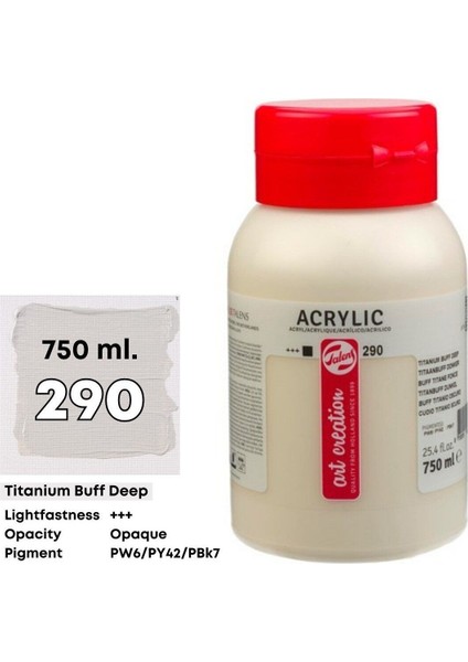 Akrilik Boya 750ML 290 Titanium Buff Deep