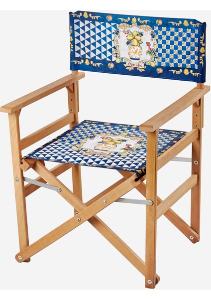 Capri Mavi Ahşap Sandalye 87X54X48 cm