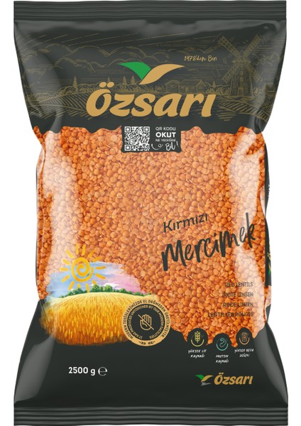 Kırmızı Yaprak Mercimek 2,5 kg