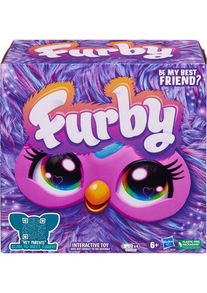 Furby Mor Interaktif Pelüş Oyuncak