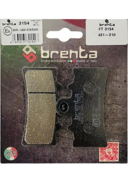 Bmw C 400 Gt Ön Fren Balata Brenta (Made In Italy) indirimleri