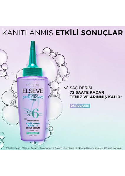 L'oréal Paris Elseve Hydra [hyaluronic] Pure Salisilik Asit Içeren Yağlanma Karşıtı Peeling Etkili Saç Derisi Serumu 102ML