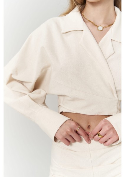 Asos Bej Gömlek Etek Takım