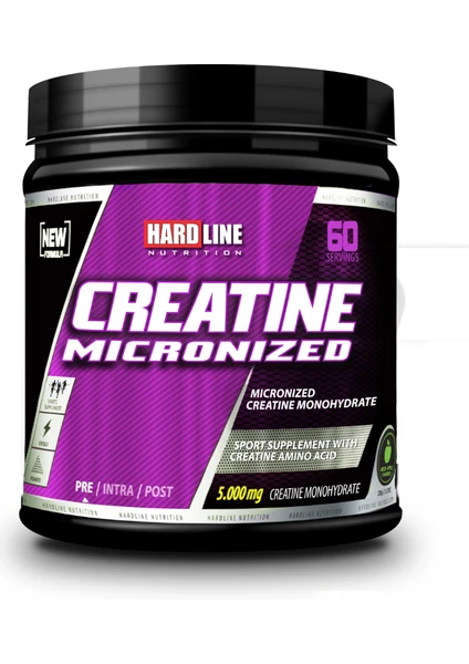 Hardline Nutrition Kreatin Mikronize Yeşil Elma Aromalı 324 gr