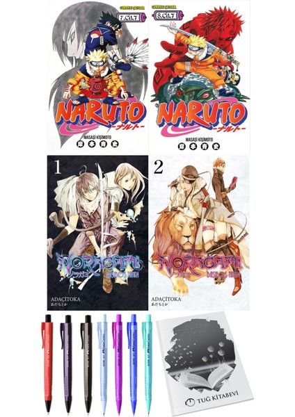 Naruto 7-8 ve Noragami 1-2 Manga 4lü Set