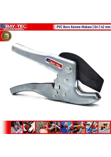 Pvc Boru Kesme Makası Gri 42 mm