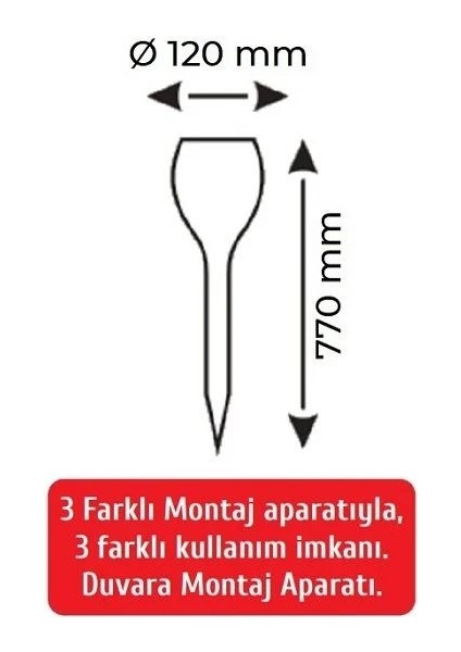 15 W Solar Bahçe Aydınlatma Hs 4020