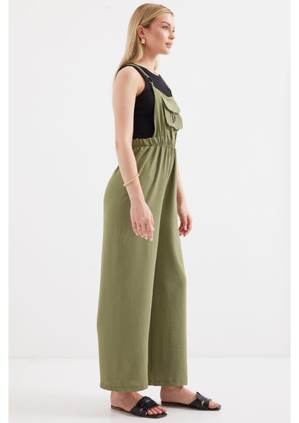 7023 Askılı Bahçıvan Tulum - Haki fiyatları