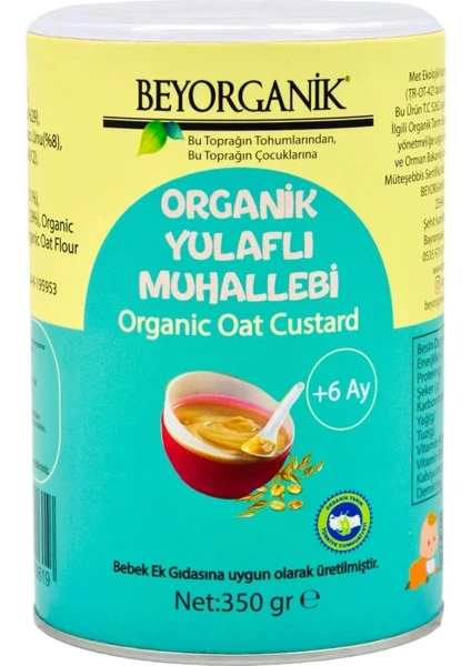 Organik Yulaflı Muhallebi +6ay 250gr