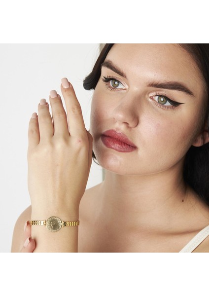 Çeyrek ile Iki Sıralı Damla Zincir Bileklik indirimleri