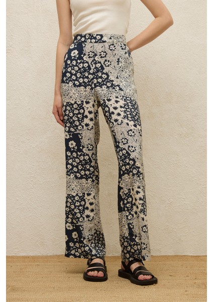 Viskon Desenli Pantolon Lola indirimleri