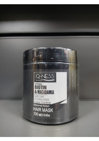 Q-Ness Saç Bakım Maskesi 500ML-BIOTIN&MACADAMIA