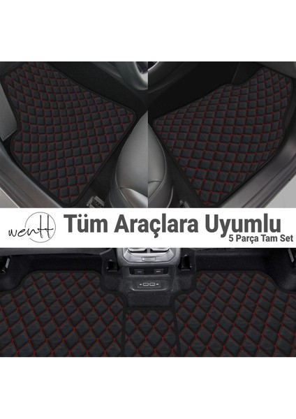 Bmw X5 2013-2018 Uyumlu Kapitone Deri Universal Oto Paspas