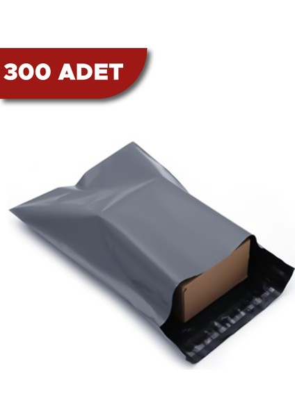 Kalın Dayanıklı 120 Mic Eticaret Kargo Zarfı Cepsiz Esnek Gri Baskısız 31X40 Orta Boy Kargo Poşeti 300 Adet
