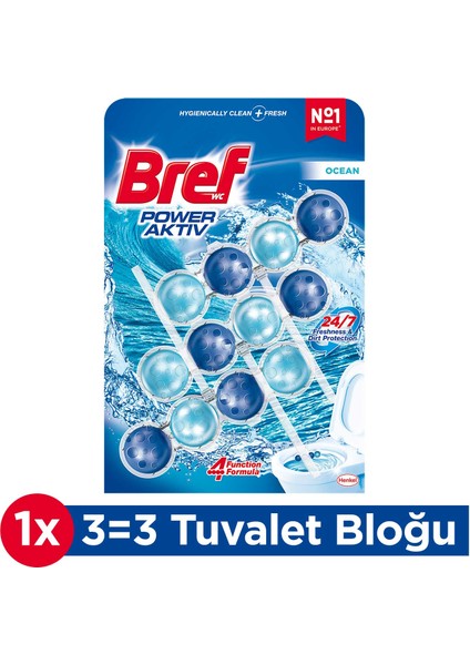 Power Aktiv Wc Blok Trio Okyanus